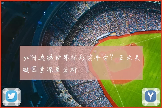 如何选择世界杯彩票平台?五大关键因素深度分析